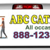 Rear View Window Graphic Decal Sticker, Catering Service 1