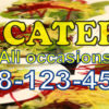 Rear View Window Graphic Decal Sticker, Catering Service 2 - Image 2