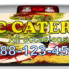 Rear View Window Graphic Decal Sticker, Catering Service 2