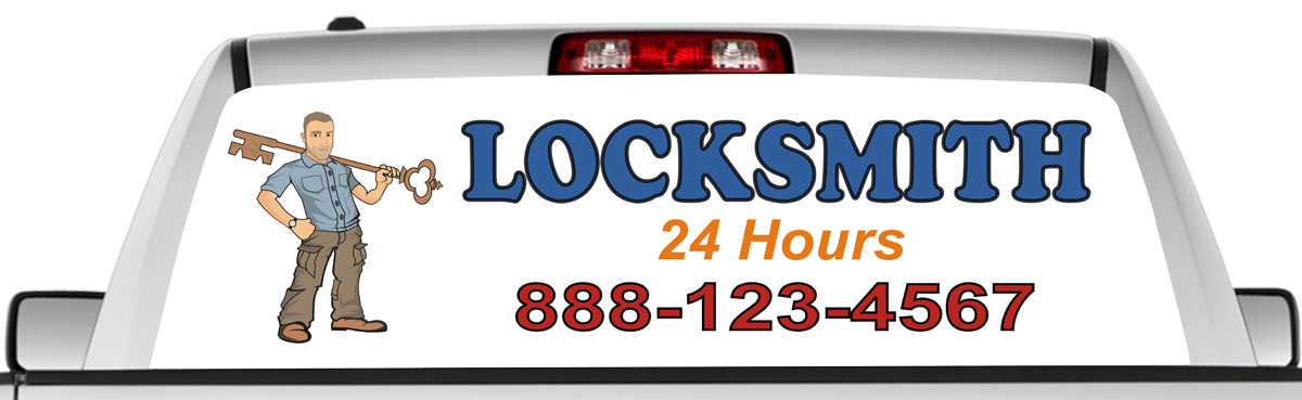 Custom Door Decals Vinyl Stickers Multiple Sizes Locksmith Phone Number Purple Yellow Business Locksmith Outdoor Luggage & Bumper Stickers for Cars Purple 30X20Inches Set of 5 