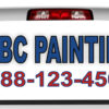 Rear View Window Graphic Decal Sticker, Painting Service 4