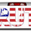 Rear View Window Graphic Decal Sticker, Patriotic 107